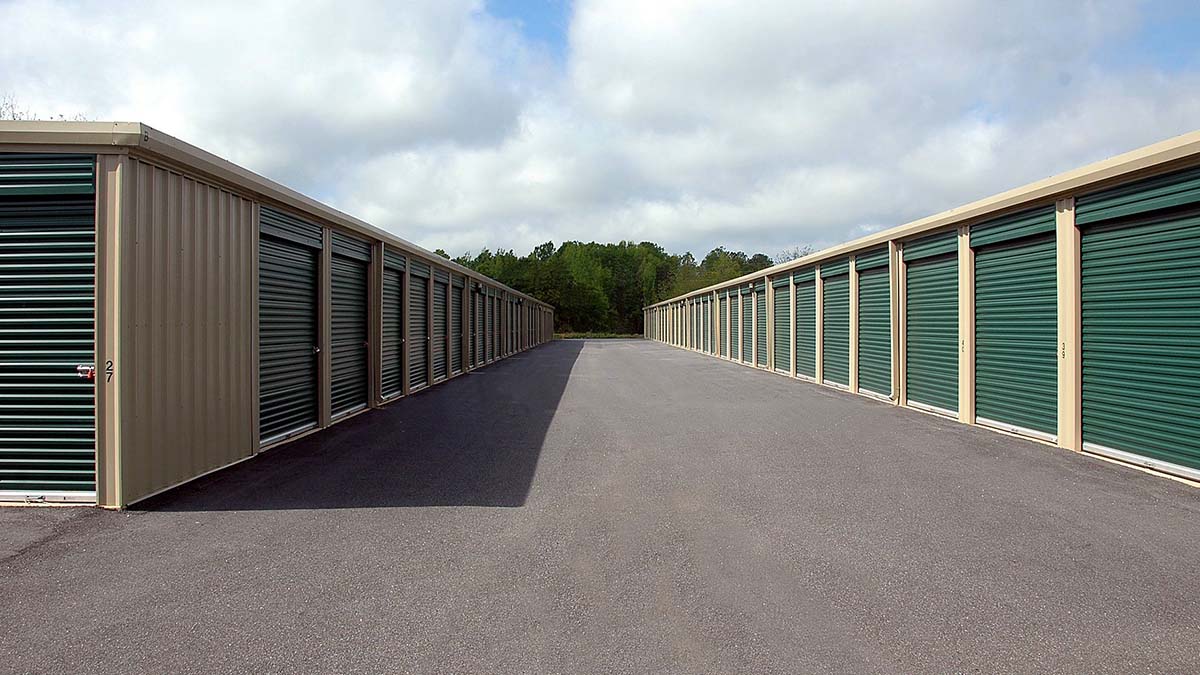 An outdoor storage-unit facility